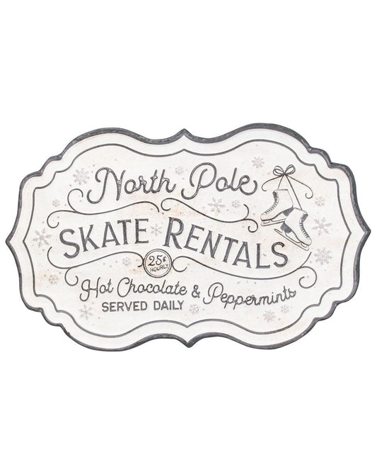 Col House Designs - North Pole Skate Rentals Metal Sign