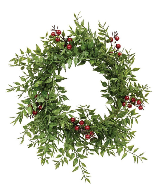 Col House Designs - Lady Ruscus & Berries 6.5" Candle Ring