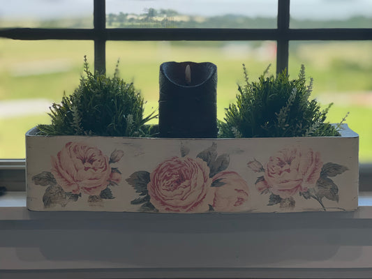 Timber & Grace - Decorative Antique Sewing Drawer With Roses