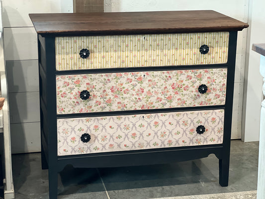 Timber & Grace - Antique Vintage Floral Dresser