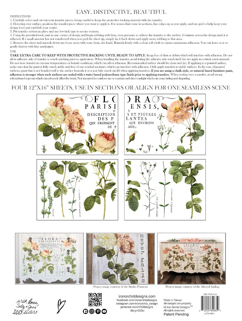IOD Transfer - Floral Parisiensi