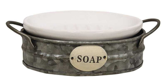 The Hearthside Collection - Galvanized Soap Dish