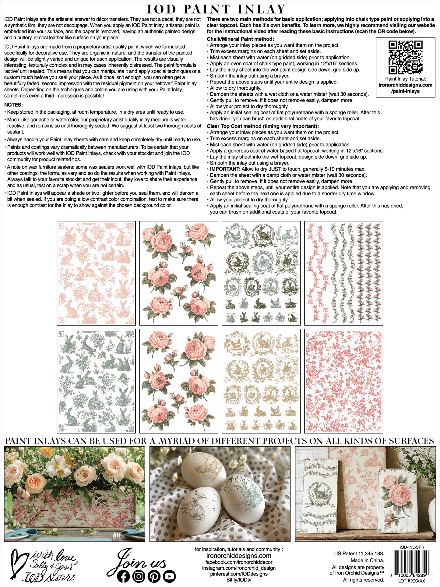 IOD Paint Inlay - Spring Melody