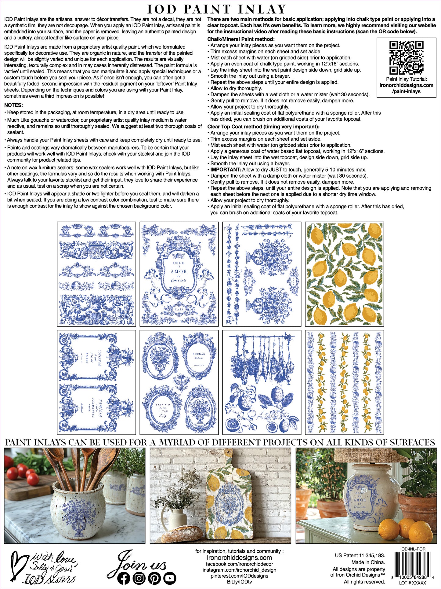 IOD Paint Inlay - Portofino