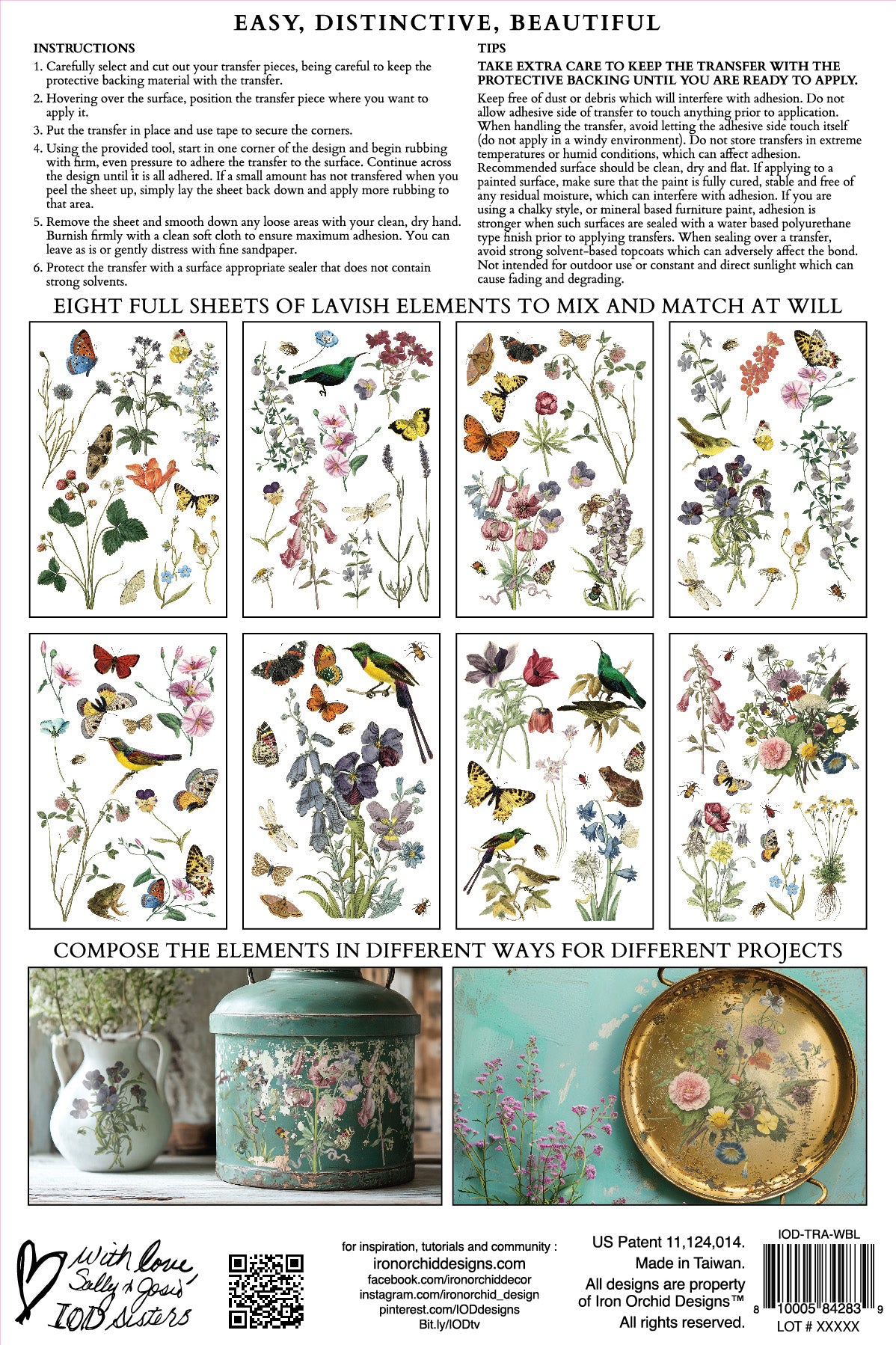 IOD Transfer - Wild Bloemen