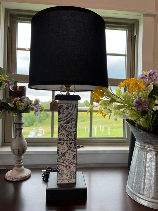 Timber & Grace - Handmade Cuban Tile Design Lamp