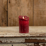 Ragon House - 5” Moving Flame Red Pillar Candle