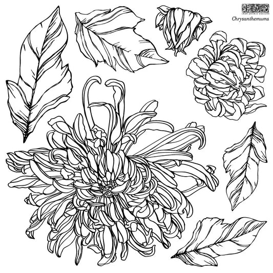 IOD Decor Stamp - Chrysanthemum