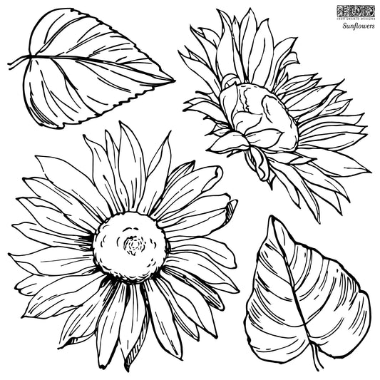 IOD Decor Stamp - Sunflowers