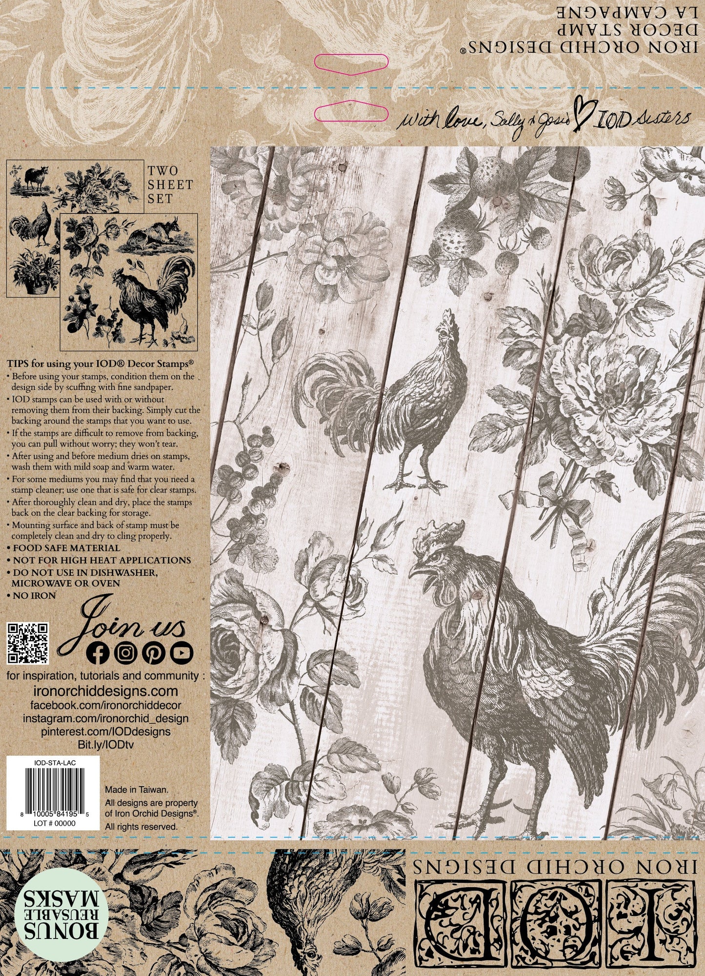 IOD Decor Stamp - La Campagne