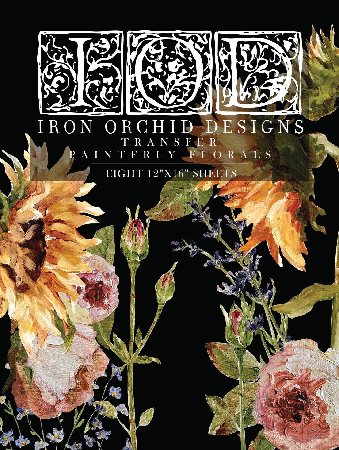IOD Transfer - Painterly Florals