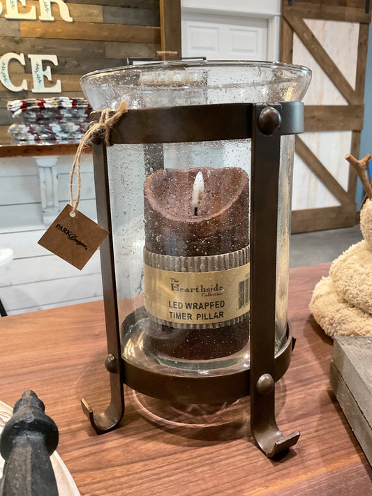 Park Designs - Short Strap Metal Pillar Holder