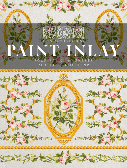 IOD Paint Inlay - Petite Fleur Pink