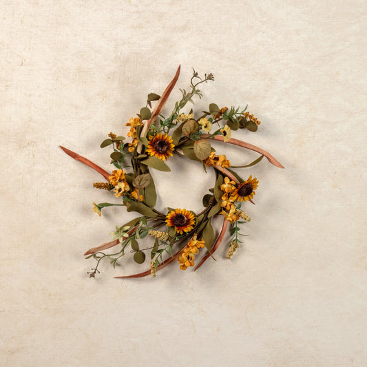 Ragon House - 10” Mini Sunflower & Wildflower Candle Ring