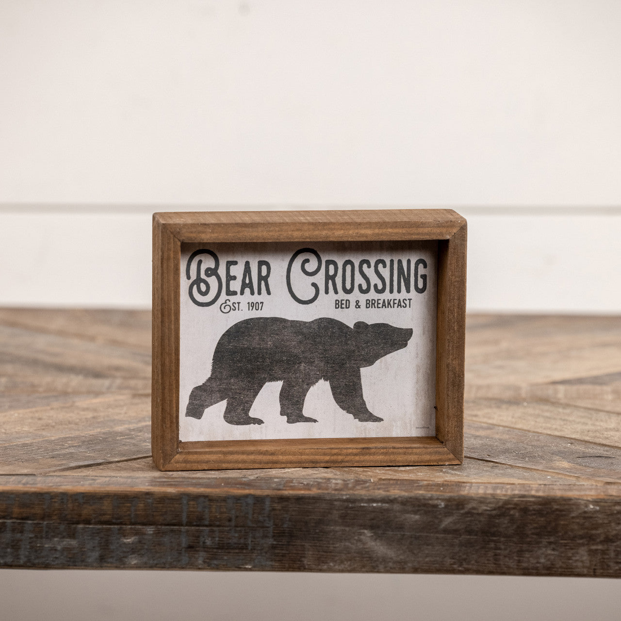 Ragon House - Bear Crossing Tabletop Sign