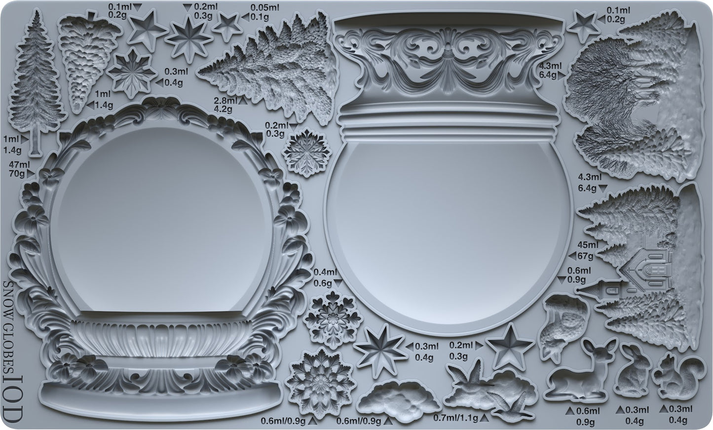 IOD Mould - Snow Globes