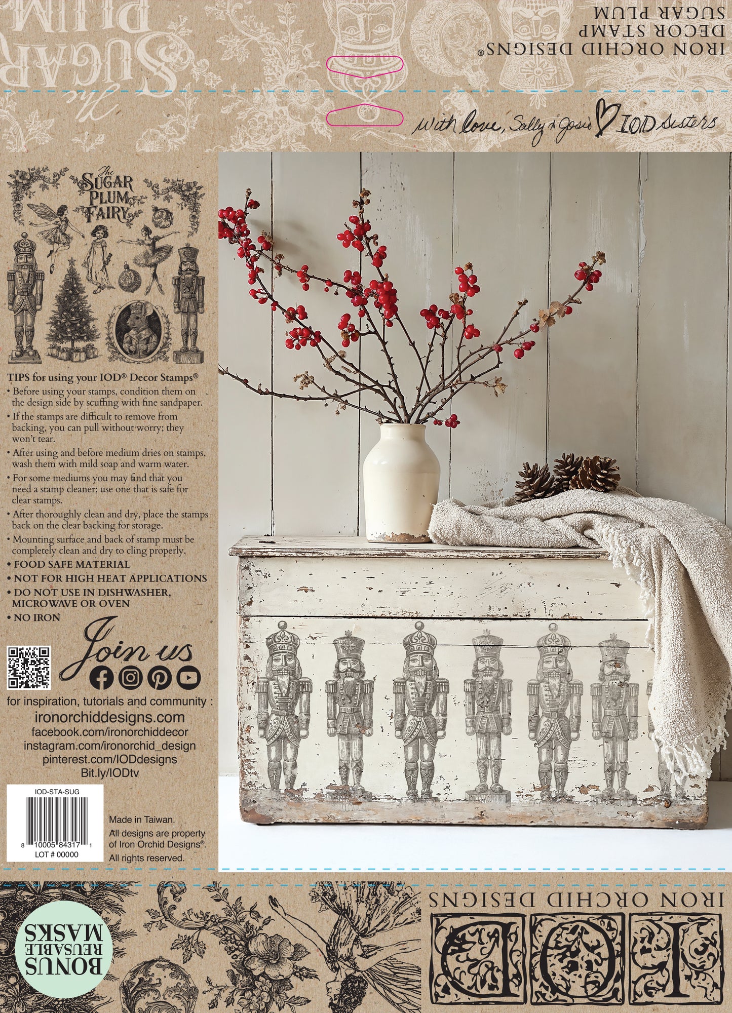 IOD Decor Stamp - Sugar Plum