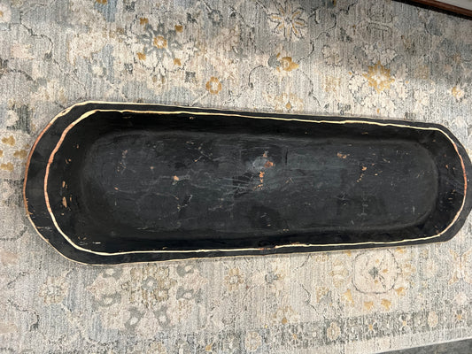 Extra Large Black Dough Bowl