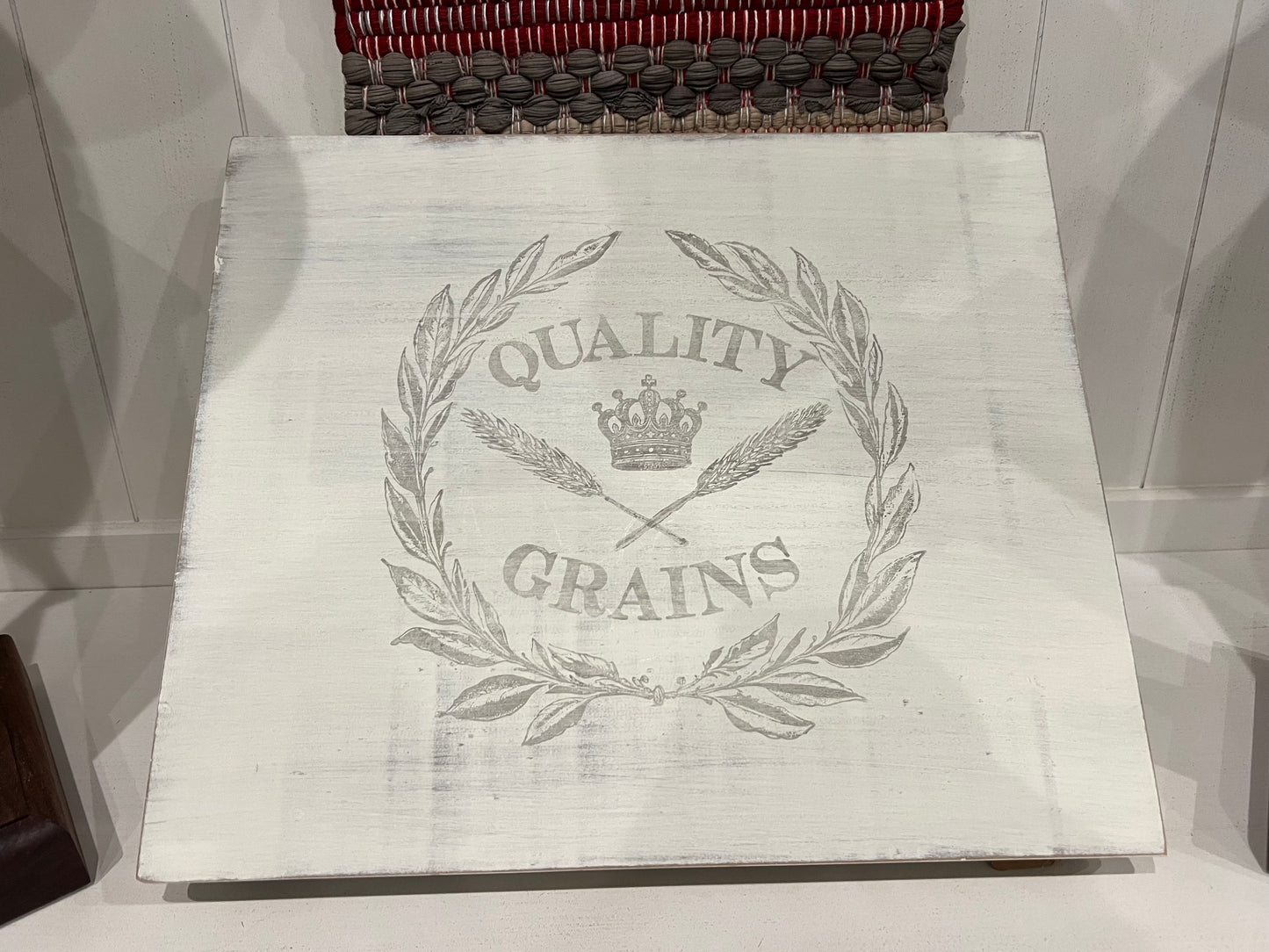 Timber & Grace - Grain Sack Decorative Wooden Riser