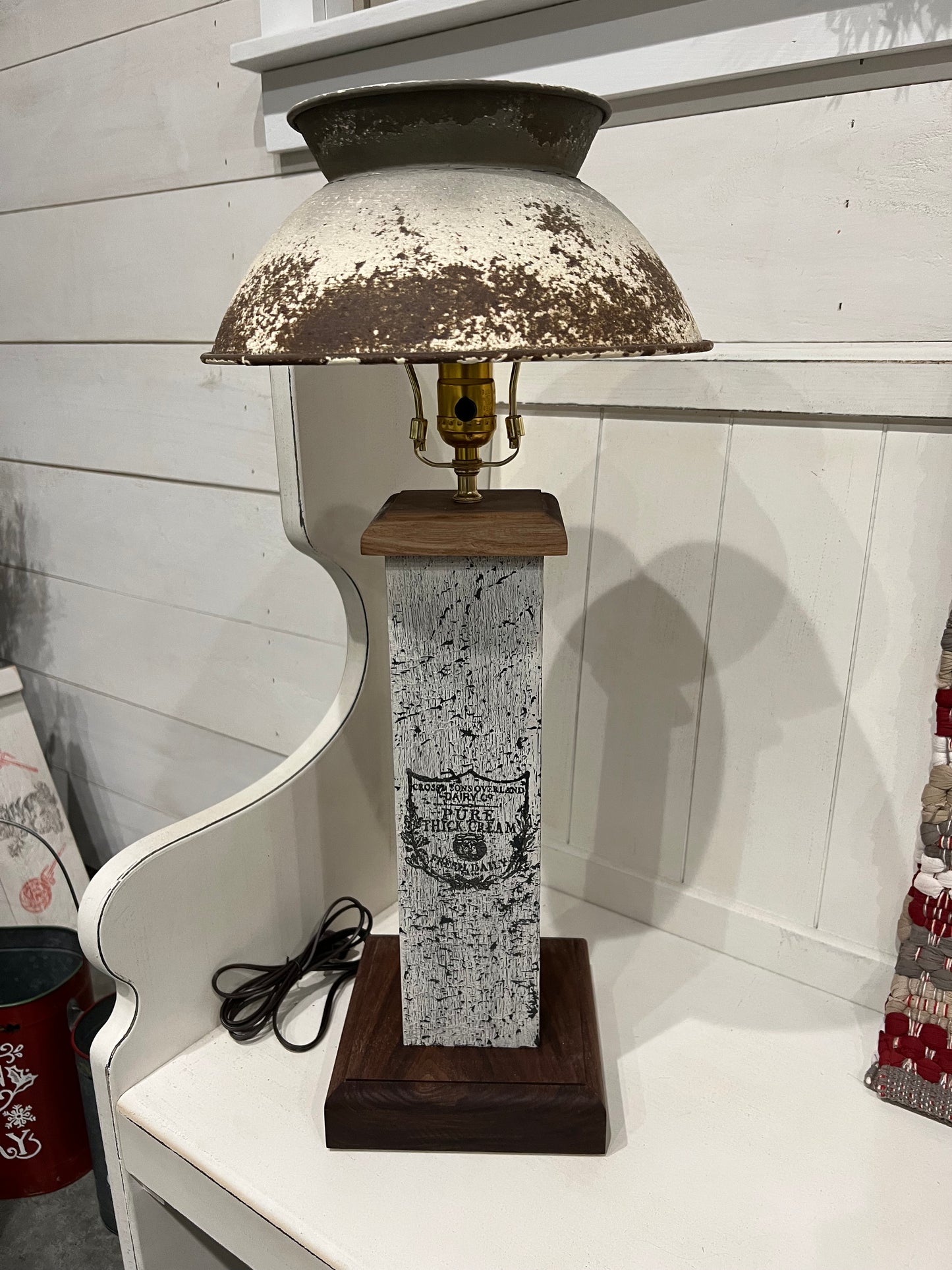 Timber & Grace - Rustic Farmhouse Lamp
