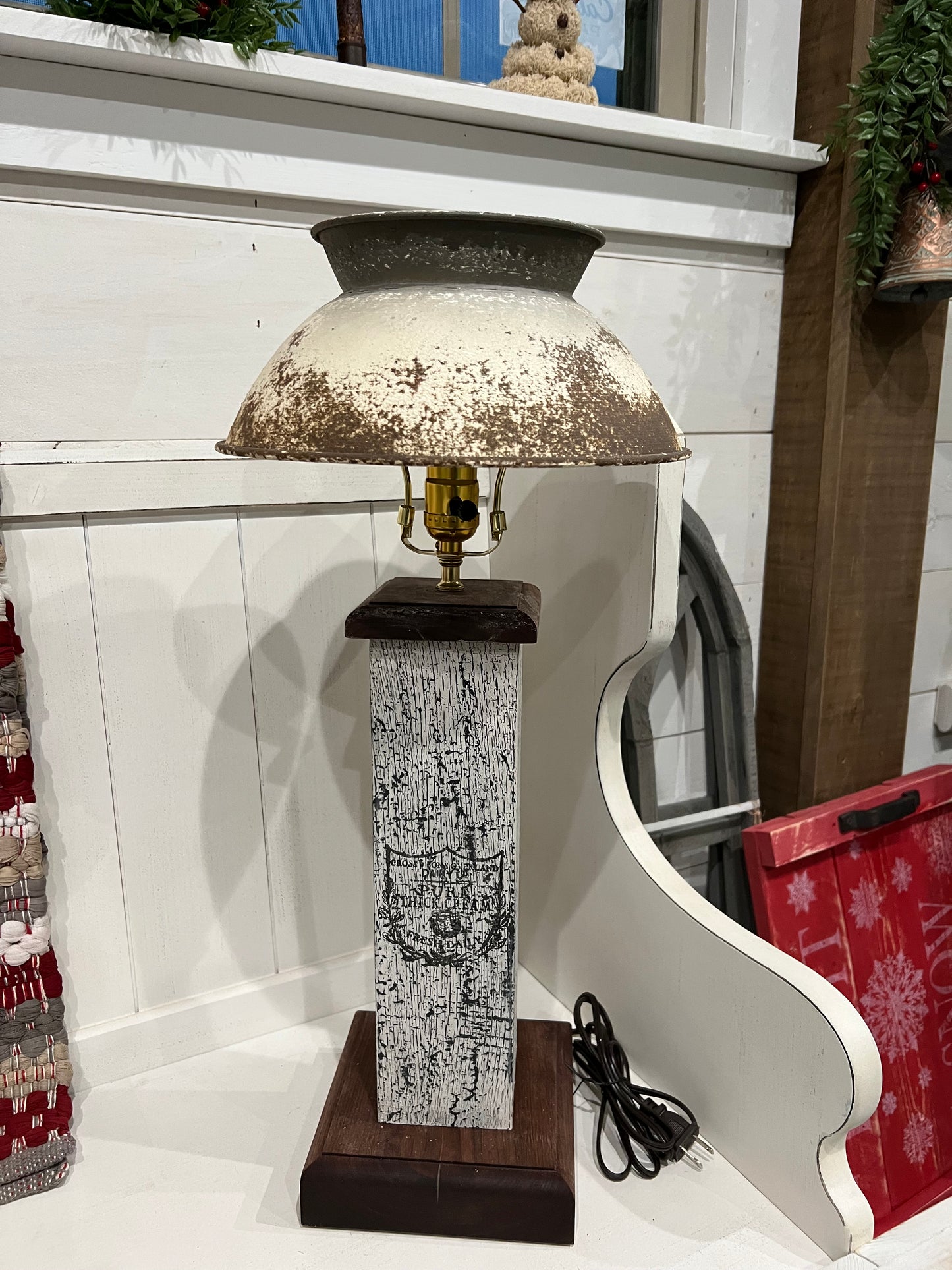 Timber & Grace - Rustic Farmhouse Lamp