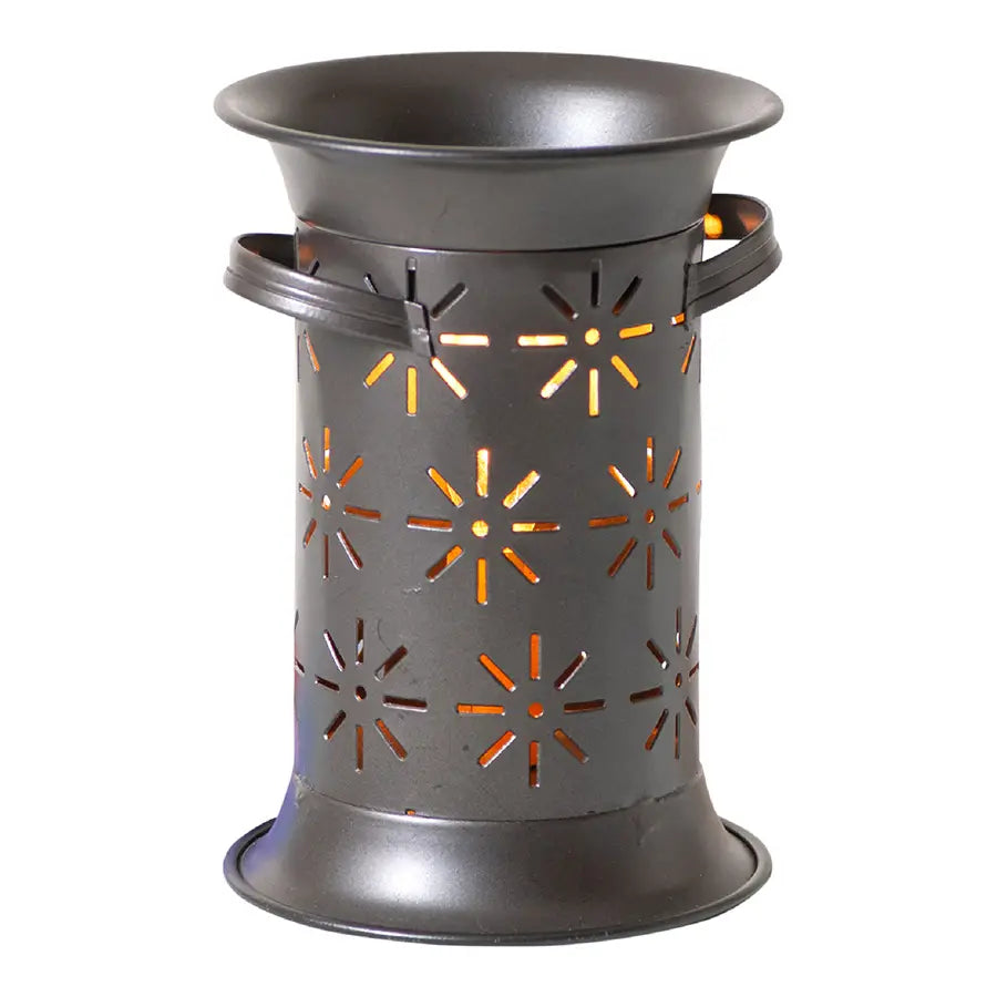 Irvin’s Tinware - Starburst Wax Warmer in Smokey Black