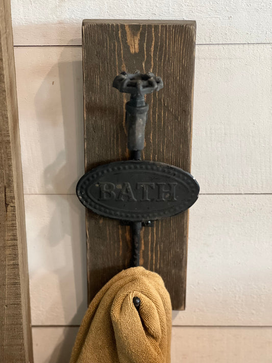 Timber & Grace - Rustic Faucet Towel Holder