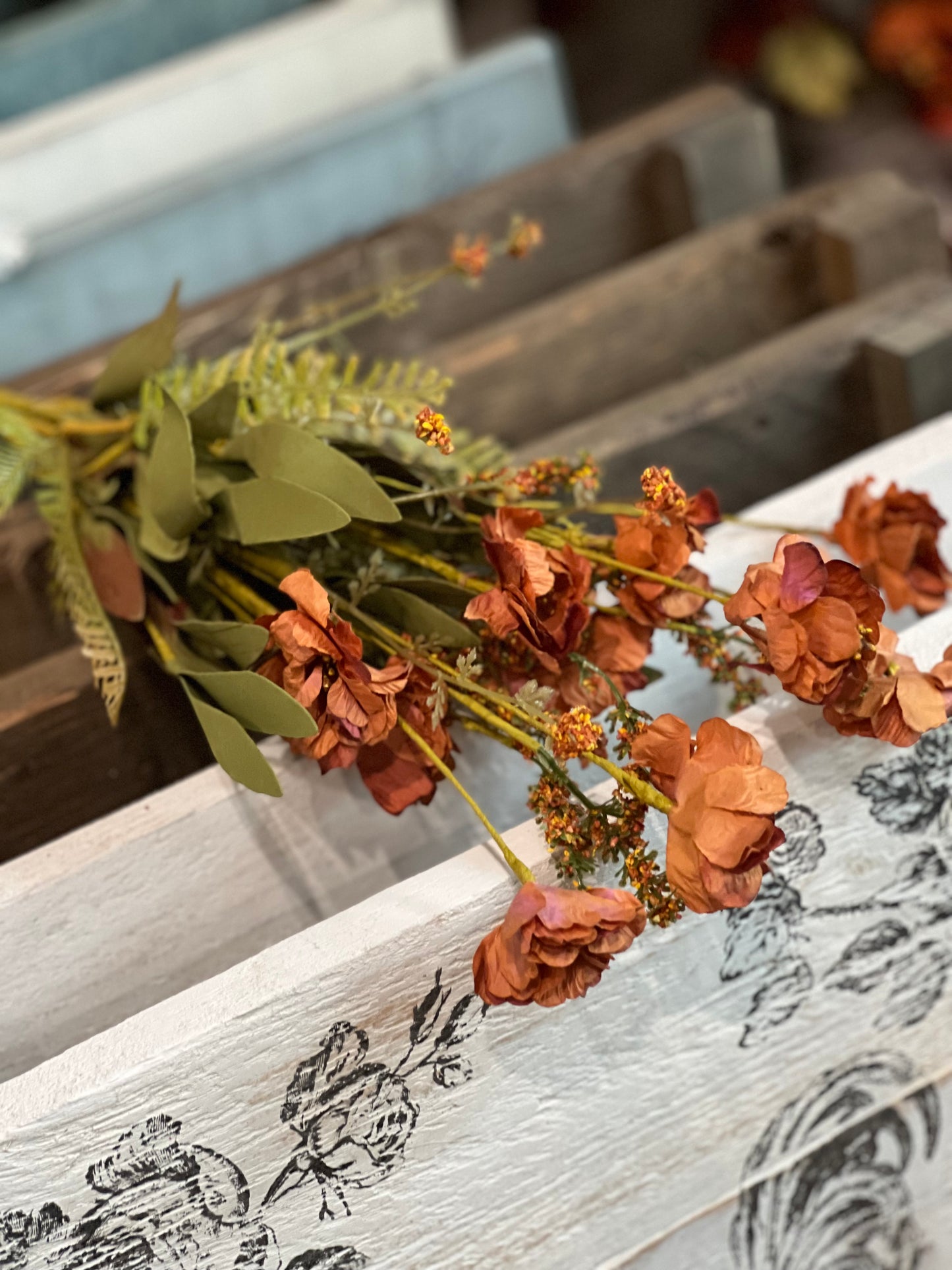 Ragon House - Brown Wildflower Spray