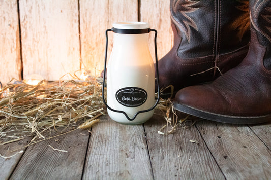 Milkhouse Candle Company - 14oz. Milkbottle Jar - Barn Dance
