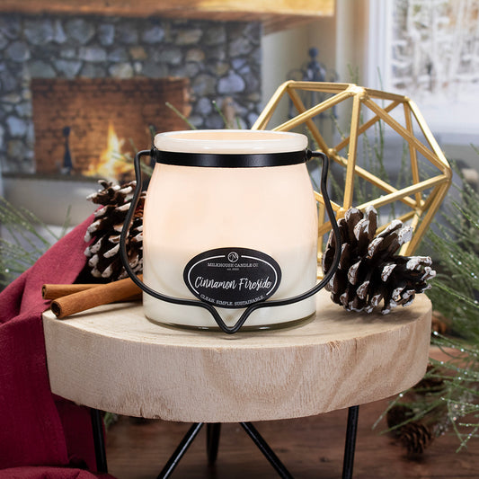 Milkhouse Candle Company - Creamery Collection Butter Jar - Cinnamon Fireside