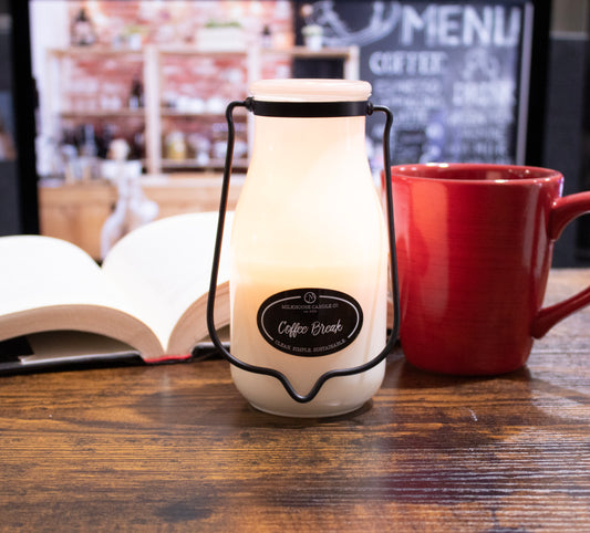 Milkhouse Candle Company - 14oz. Milkbottle Jar - Coffee Break