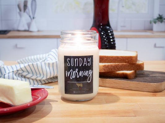 Milkhouse Candle Company - Farmhouse Mason Jar - Sunday Morning