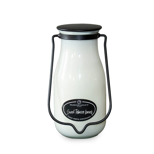 Milkhouse Candle Company - 14oz. Milkbottle Jar - Sweet Tobacco Leaves