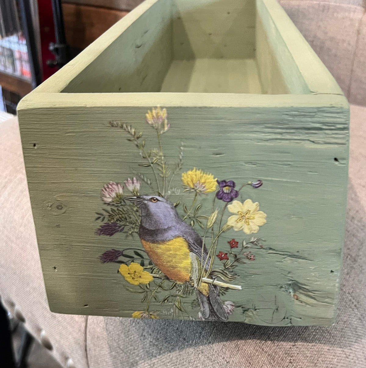 End view of wildflower box by Timber & Grace
