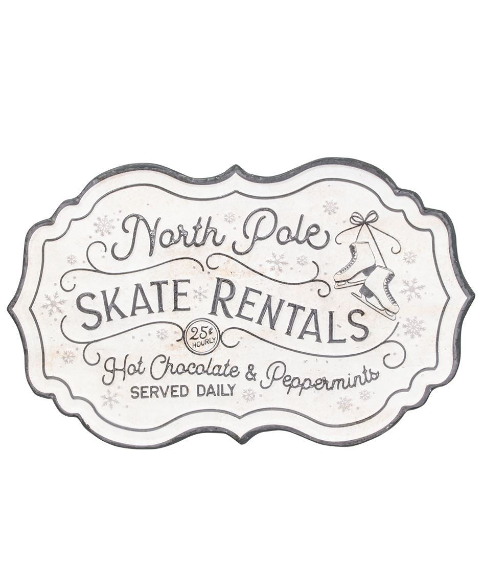 Col House Designs - North Pole Skate Rentals Metal Sign