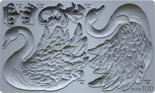 IOD Mould - Swans