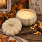 Milkhouse Candle Company - Candy Corn 16oz Pumpkin Candle
