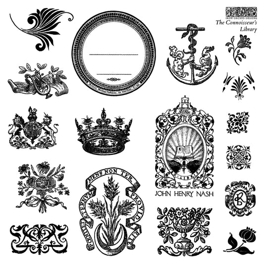 IOD Decor Stamp - The Connoisseur’s Library
