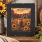 Timber & Grace - Highlands in Sunflowers Fall Framed Art