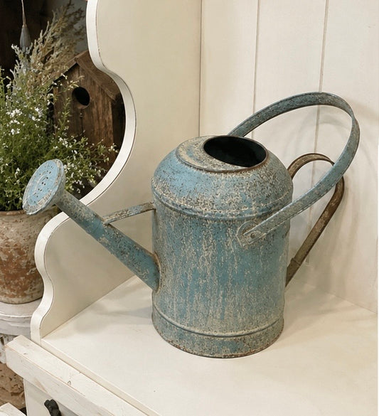 Ragon House - Aged Blue Watering Can