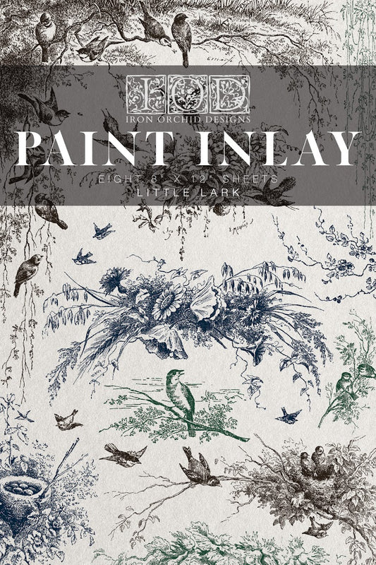 IOD Paint Inlay - Little Lark