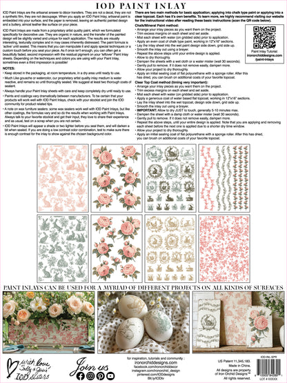 IOD Paint Inlay - Spring Melody