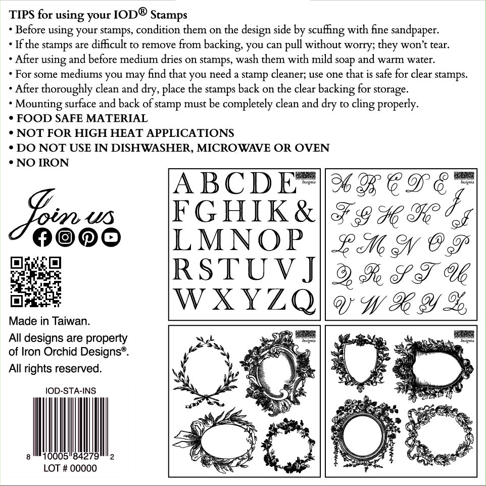 IOD Decor Stamp - Insignia