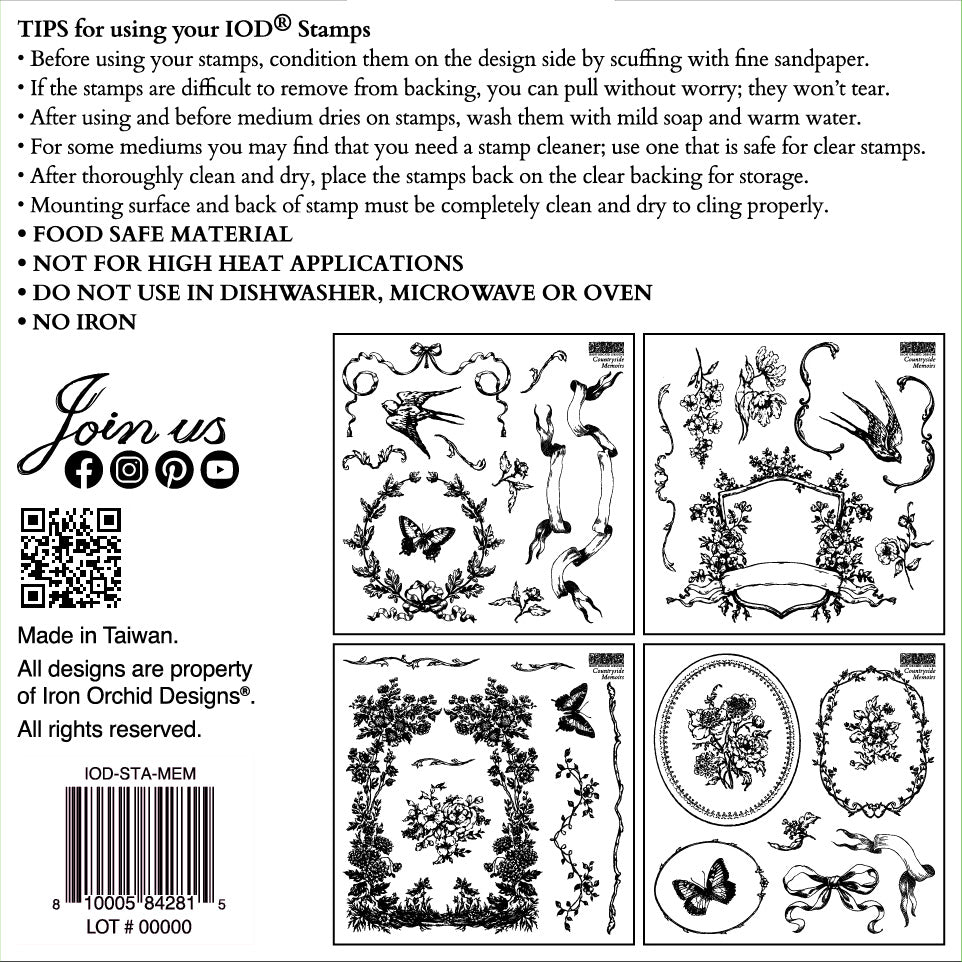 IOD Decor Stamp - Countryside Memoirs