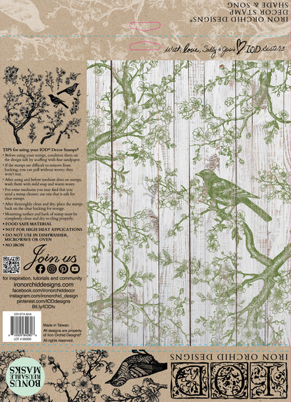 IOD Decor Stamp - Shade & Song