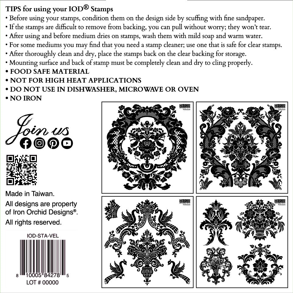IOD Decor Stamp - Velveteen