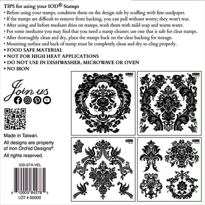 IOD Decor Stamp - Velveteen