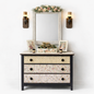 Vintage Floral Dresser by Timber & Grace
