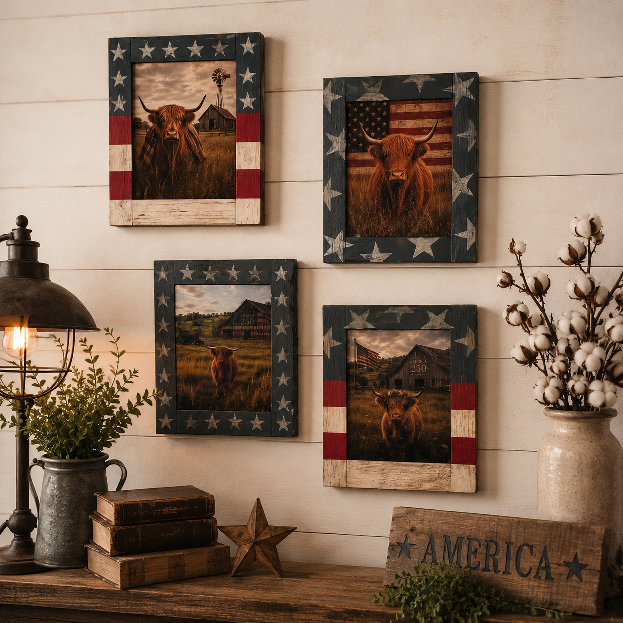 Timber & Grace - Miss Liberty - Handcrafted Framed Art