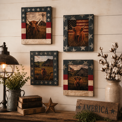 Timber & Grace - Miss Liberty - Handcrafted Framed Art
